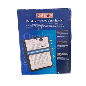 NEW Kensington letter size copy holder model S7062046B